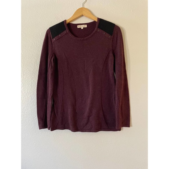 Indigenous Size S Organic Peruvian Cotton Pullover Sweater Studded Alpaca Wool - Picture 3 of 10